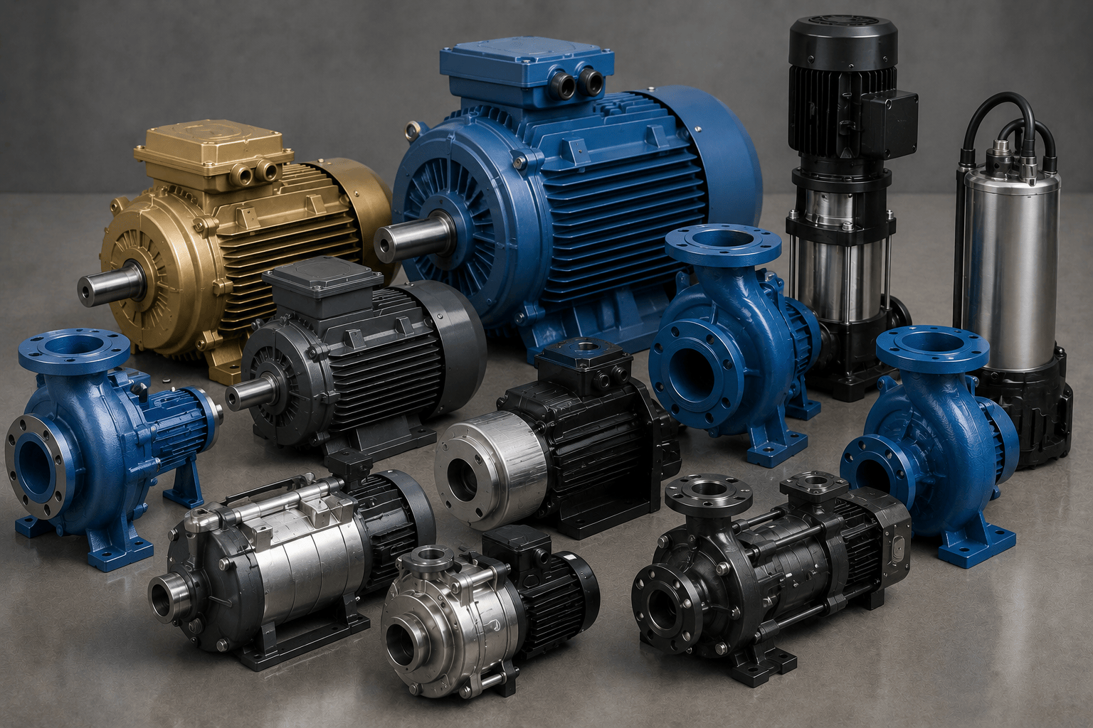 motor and pumps